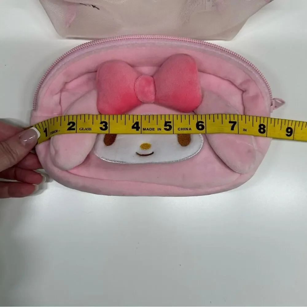 Bundle: Sanrio | My Melody Makeup Bag or Pencil Pouch & Lanyard | Pink